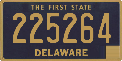 DE license plate 225264