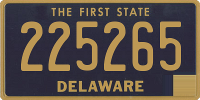 DE license plate 225265