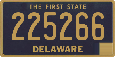 DE license plate 225266