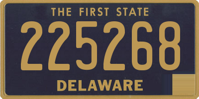 DE license plate 225268