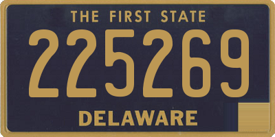 DE license plate 225269