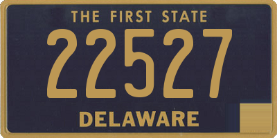 DE license plate 22527