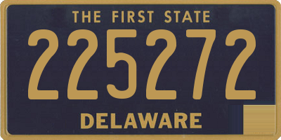 DE license plate 225272