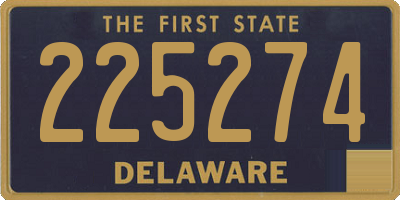 DE license plate 225274