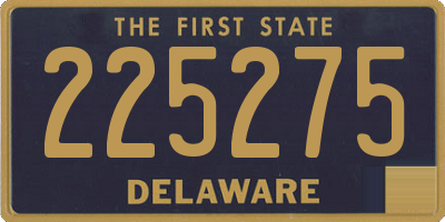 DE license plate 225275