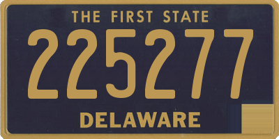 DE license plate 225277