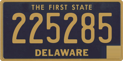 DE license plate 225285