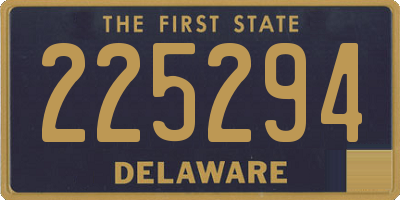 DE license plate 225294