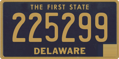 DE license plate 225299