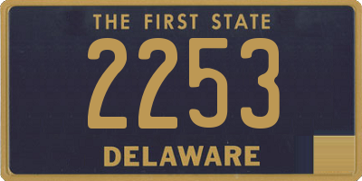 DE license plate 2253