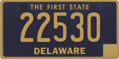 DE license plate 22530