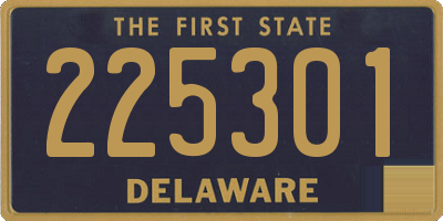 DE license plate 225301