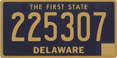 DE license plate 225307