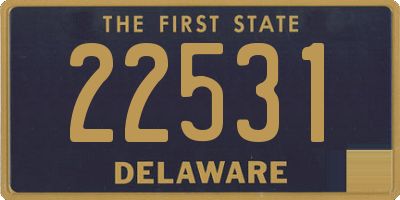 DE license plate 22531