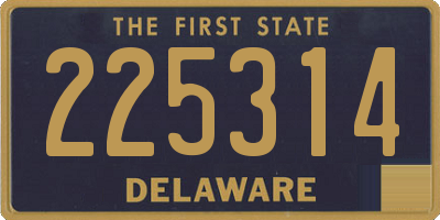 DE license plate 225314