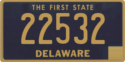 DE license plate 22532