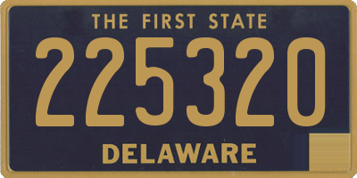 DE license plate 225320