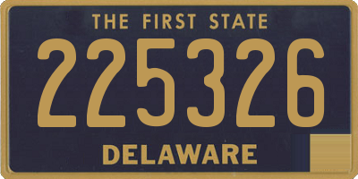 DE license plate 225326