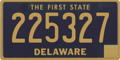 DE license plate 225327