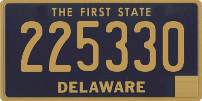 DE license plate 225330