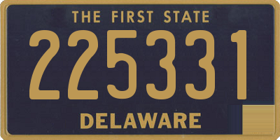 DE license plate 225331