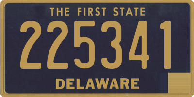 DE license plate 225341