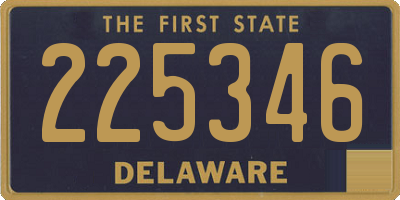 DE license plate 225346