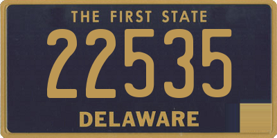 DE license plate 22535