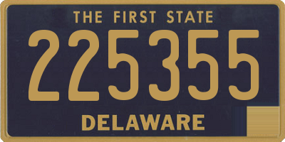 DE license plate 225355