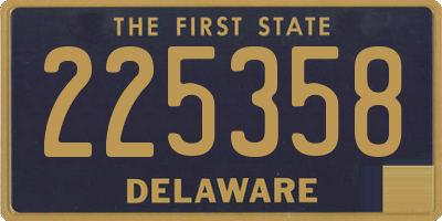 DE license plate 225358