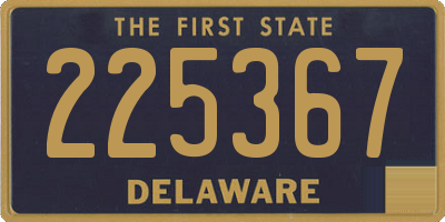 DE license plate 225367