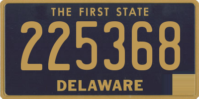 DE license plate 225368