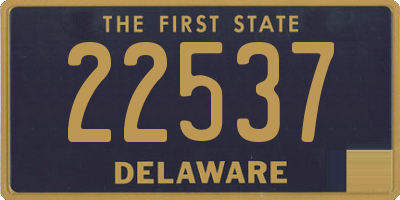 DE license plate 22537