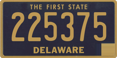 DE license plate 225375