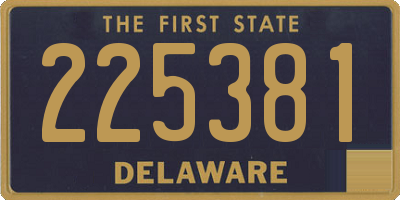 DE license plate 225381