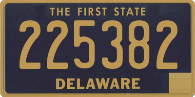 DE license plate 225382