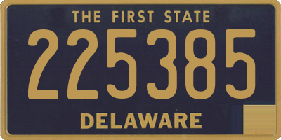 DE license plate 225385