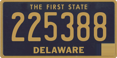 DE license plate 225388