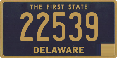 DE license plate 22539