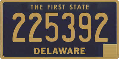 DE license plate 225392