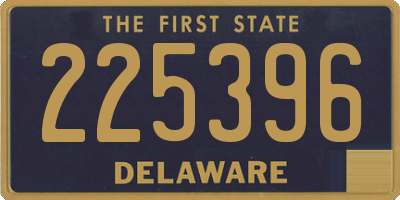 DE license plate 225396