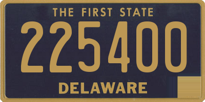 DE license plate 225400