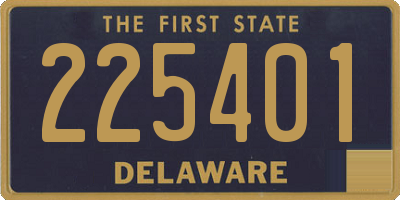 DE license plate 225401