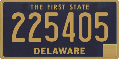 DE license plate 225405