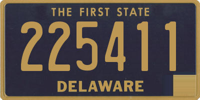 DE license plate 225411