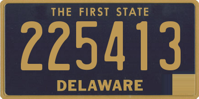 DE license plate 225413