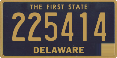 DE license plate 225414