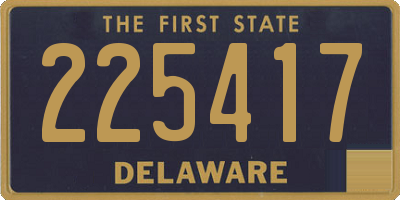 DE license plate 225417