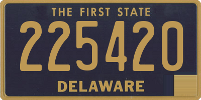 DE license plate 225420