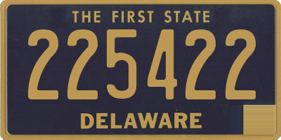 DE license plate 225422